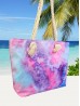 Canvas Tie Dye Print Shoulder Tote